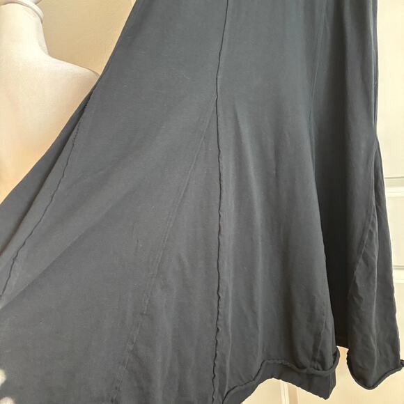 Free-est by Free People Brentwood Maxi Puff Sleeve Sz SP Cotton Basic Minimalist - Picture 7 of 13